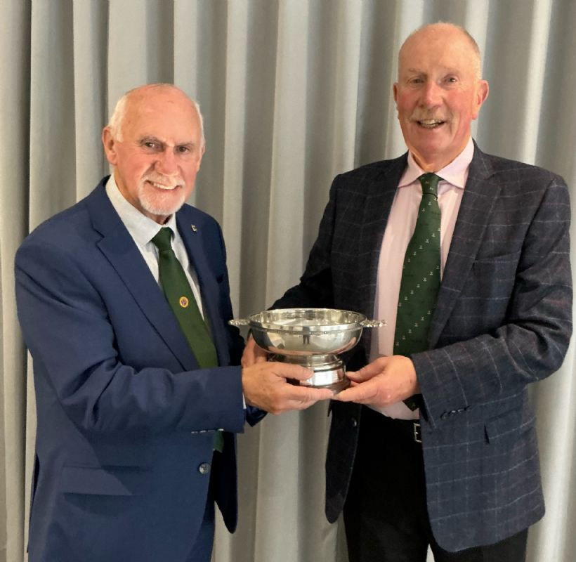 At the end of the season, Kirkcaldy Probus Club golf convenor George Warner (left) presents the Quaich to Graeme Cockburn, winner of their knockout competition At the end of the season, Kirkcaldy Probus Club golf convenor George Warner (left) presents the Quaich to Graeme Cockburn, winner of their knockout competition